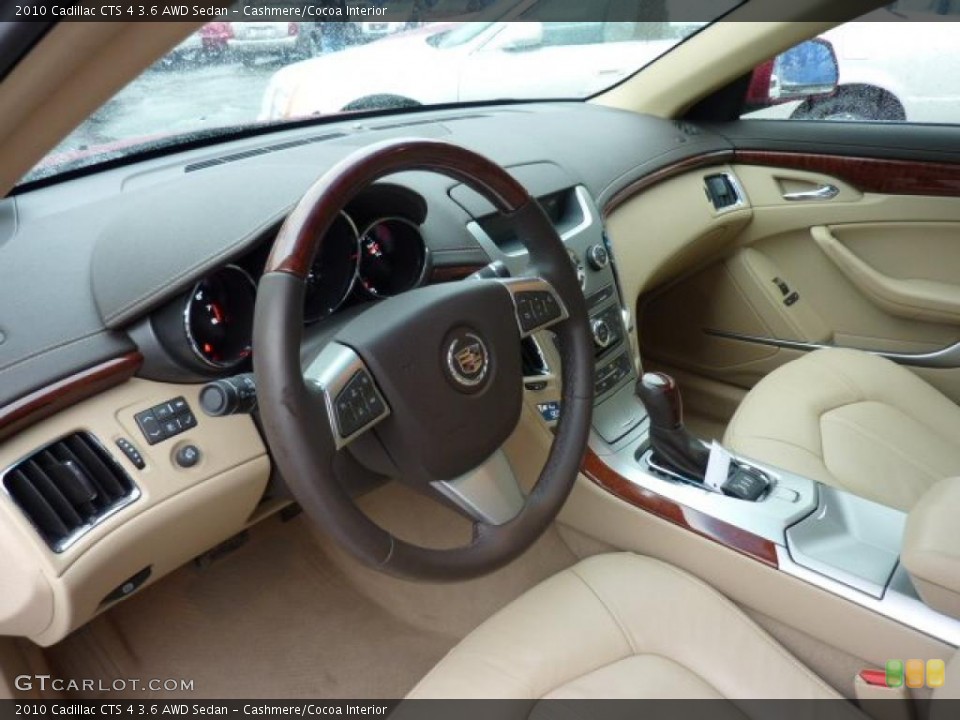 Cashmere/Cocoa Interior Prime Interior for the 2010 Cadillac CTS 4 3.6 AWD Sedan #44924080