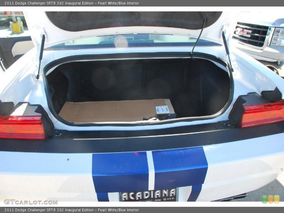 Pearl White/Blue Interior Trunk for the 2011 Dodge Challenger SRT8 392 Inaugural Edition #44924314