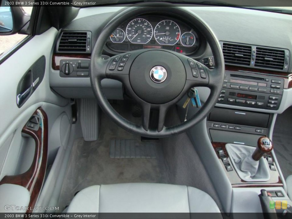 Grey Interior Steering Wheel for the 2003 BMW 3 Series 330i Convertible #44926493