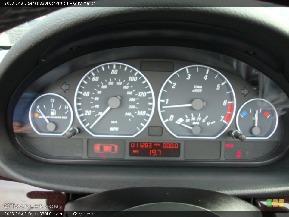 Grey Interior Gauges for the 2003 BMW 3 Series 330i Convertible #44926545