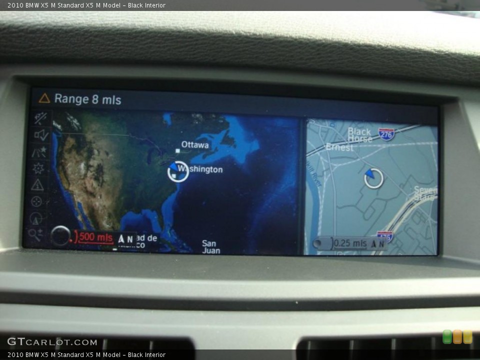Black Interior Navigation for the 2010 BMW X5 M  #44929002