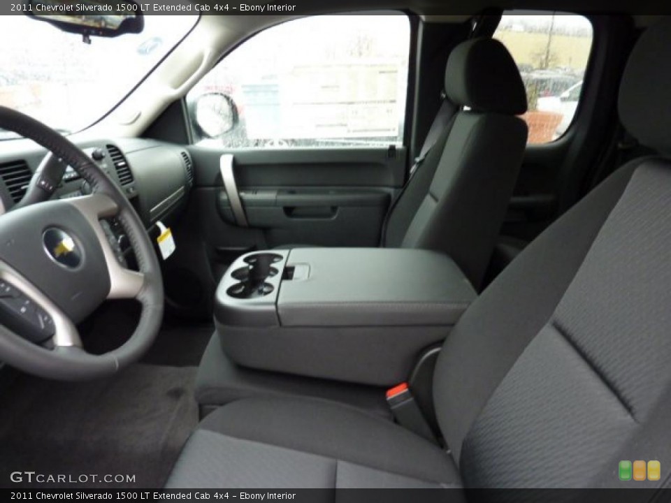 Ebony Interior Photo for the 2011 Chevrolet Silverado 1500 LT Extended Cab 4x4 #44932277