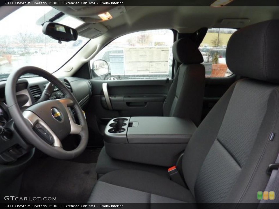 Ebony Interior Photo for the 2011 Chevrolet Silverado 1500 LT Extended Cab 4x4 #44932601