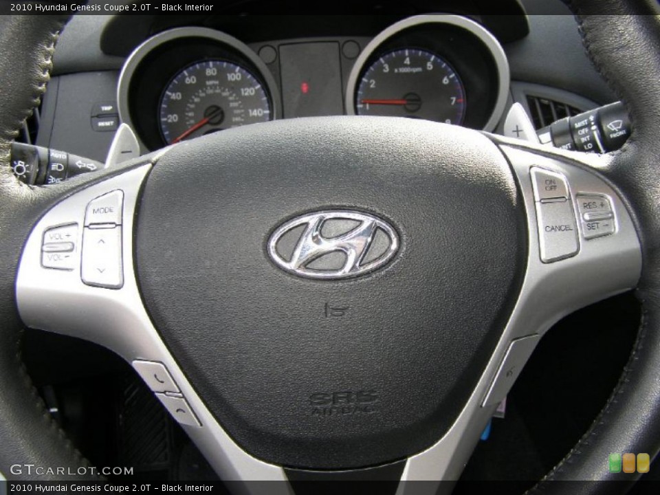 Black Interior Steering Wheel for the 2010 Hyundai Genesis Coupe 2.0T #44935117