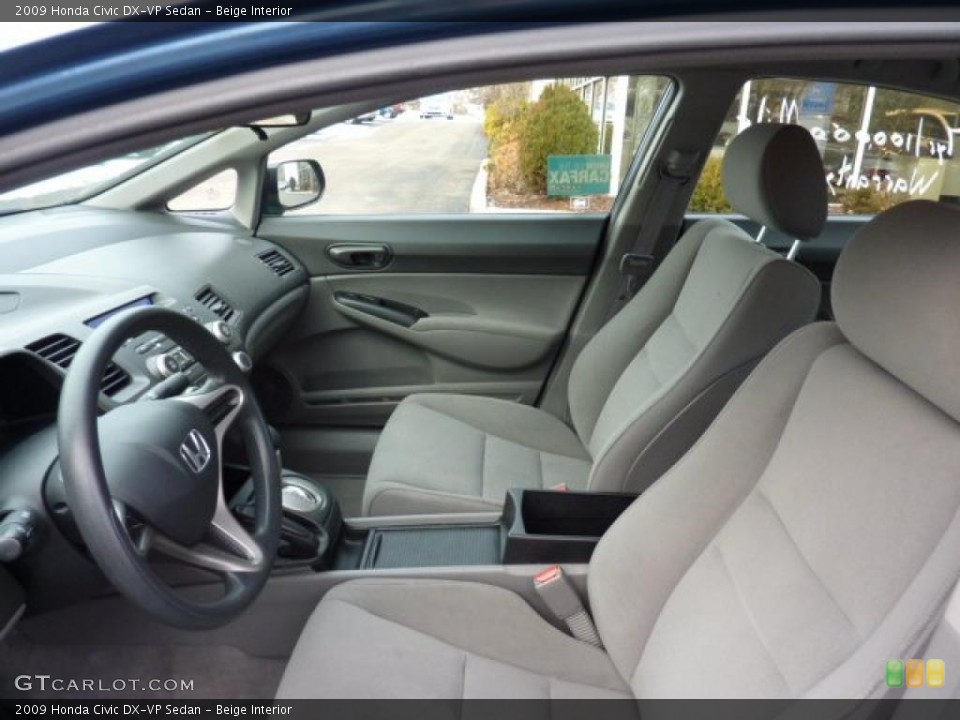 Beige Interior Photo for the 2009 Honda Civic DX-VP Sedan #44935561
