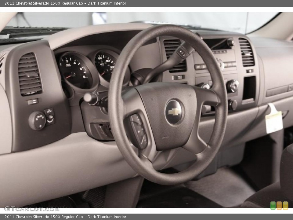 Dark Titanium Interior Dashboard for the 2011 Chevrolet Silverado 1500 Regular Cab #44936021