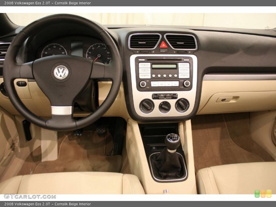 Cornsilk Beige Interior Dashboard for the 2008 Volkswagen Eos 2.0T #44940441