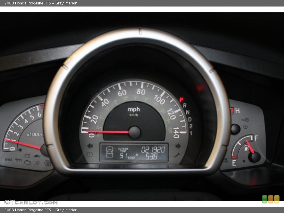 Gray Interior Gauges for the 2008 Honda Ridgeline RTS #44940981