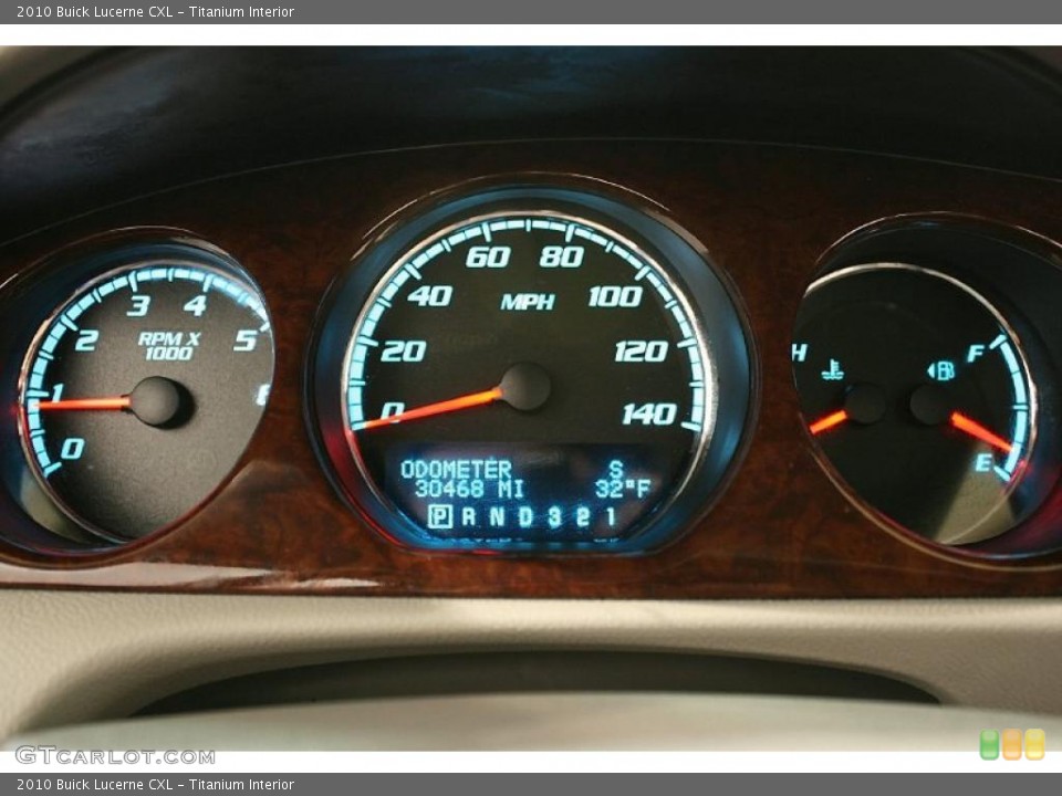 Titanium Interior Gauges for the 2010 Buick Lucerne CXL #44941825