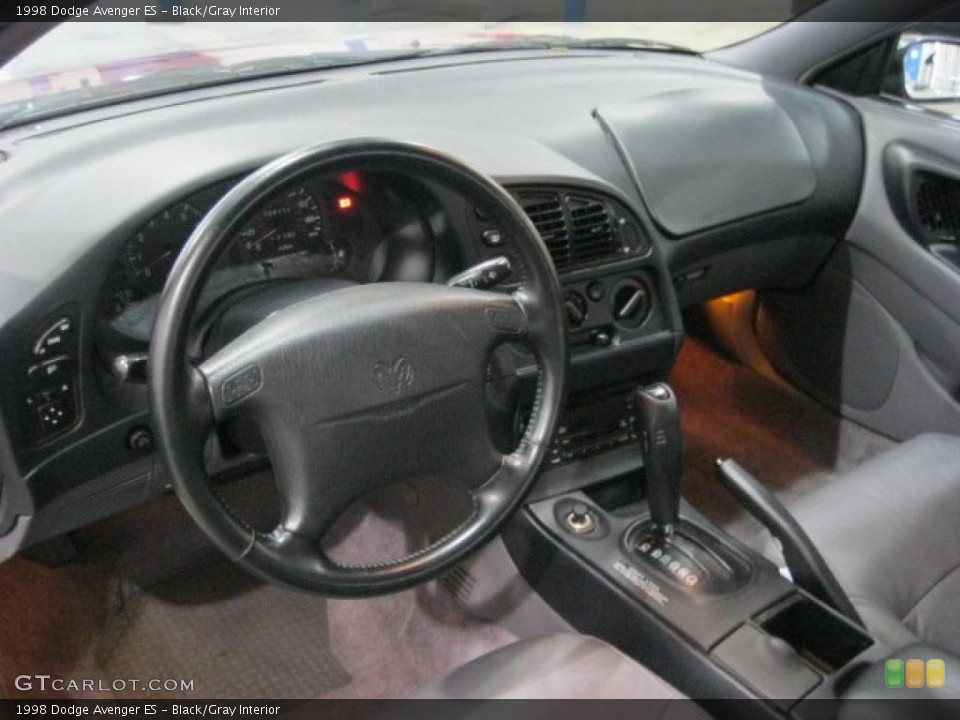 Black/Gray 1998 Dodge Avenger Interiors