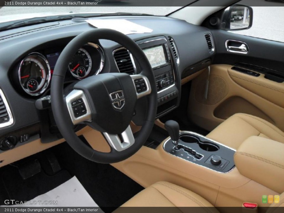 Black/Tan Interior Prime Interior for the 2011 Dodge Durango Citadel 4x4 #44948509