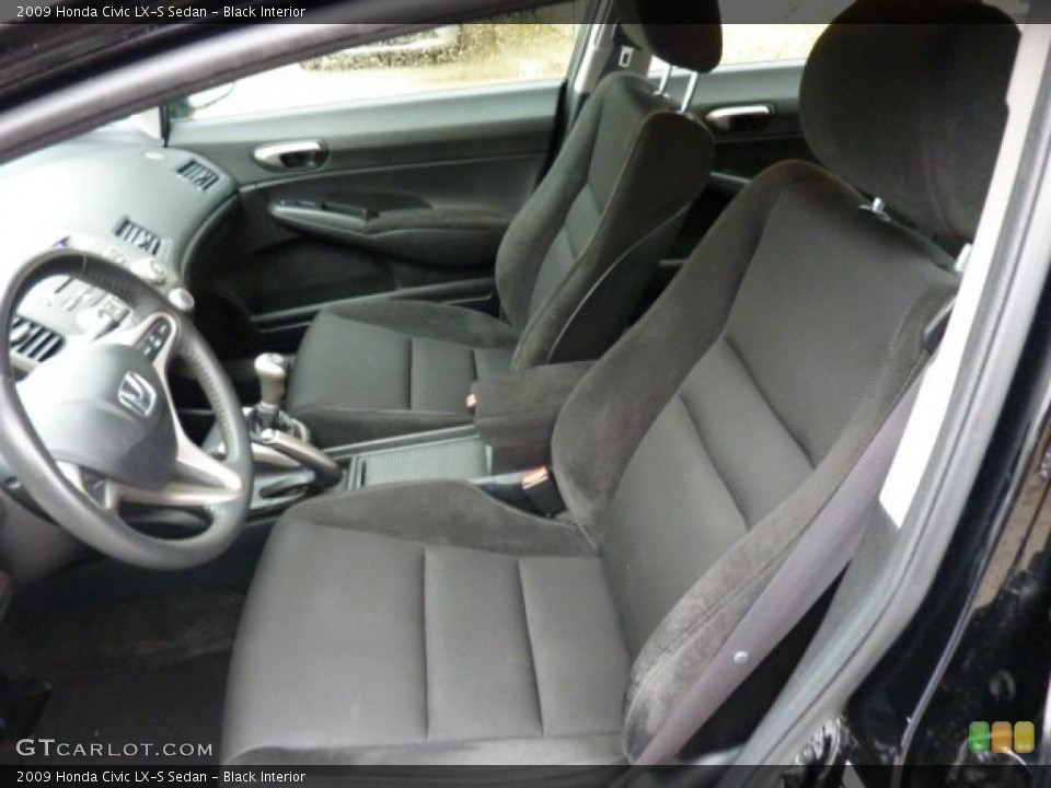Black Interior Photo for the 2009 Honda Civic LX-S Sedan #44948549