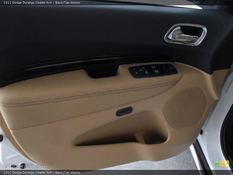Black/Tan Interior Door Panel for the 2011 Dodge Durango Citadel 4x4 #44948577