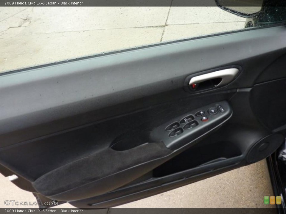 Black Interior Door Panel for the 2009 Honda Civic LX-S Sedan #44948677