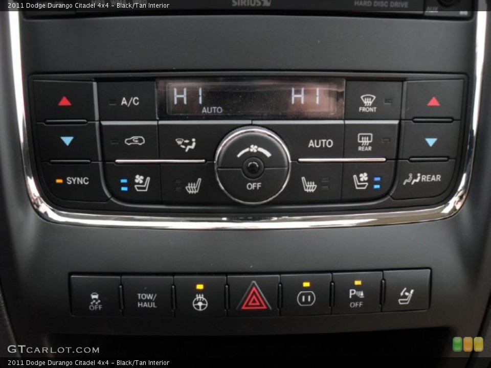 Black/Tan Interior Controls for the 2011 Dodge Durango Citadel 4x4 #44948681