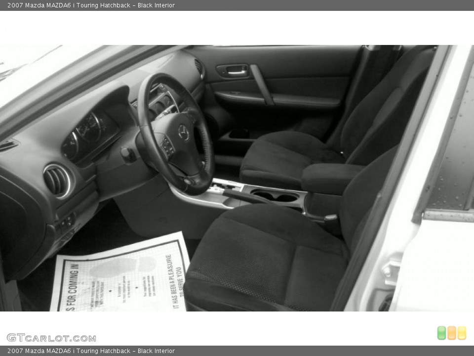 Black Interior Photo for the 2007 Mazda MAZDA6 i Touring Hatchback #44951930