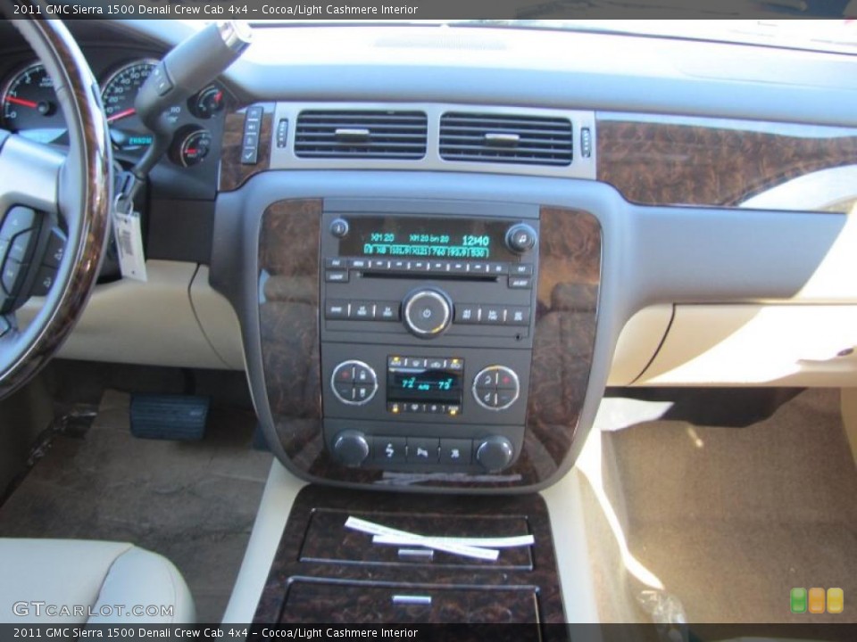 Cocoa/Light Cashmere Interior Controls for the 2011 GMC Sierra 1500 Denali Crew Cab 4x4 #44961176