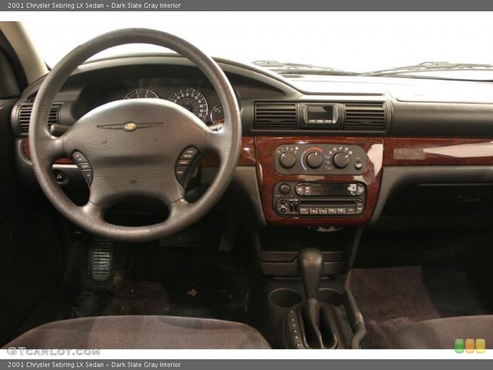 Dark Slate Gray Interior Dashboard for the 2001 Chrysler Sebring LX Sedan #44961189