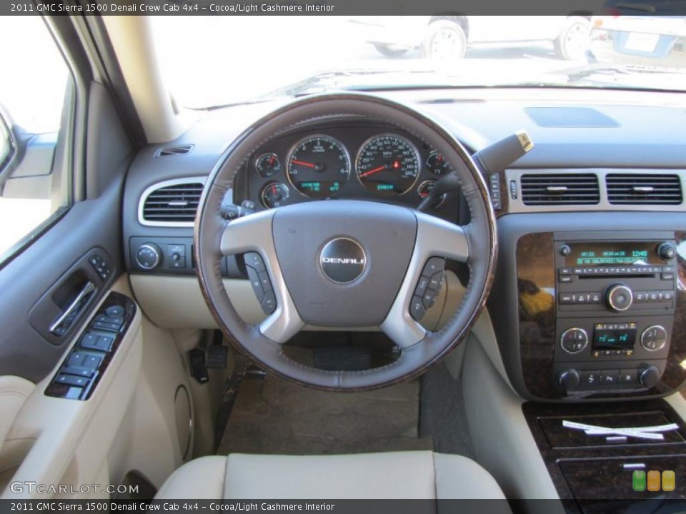 Cocoa/Light Cashmere Interior Dashboard for the 2011 GMC Sierra 1500 Denali Crew Cab 4x4 #44961193