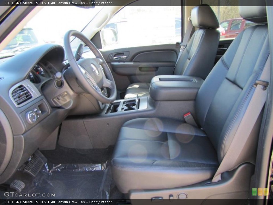 Ebony Interior Photo for the 2011 GMC Sierra 1500 SLT All Terrain Crew Cab #44961505