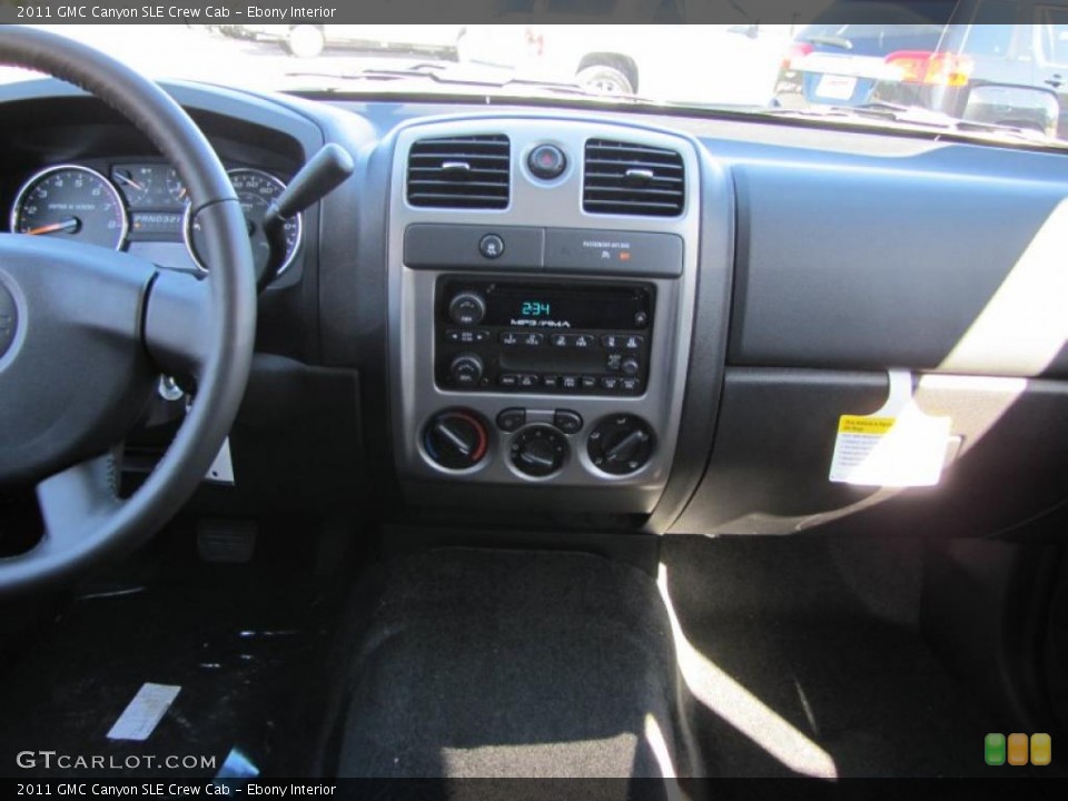 Ebony Interior Dashboard for the 2011 GMC Canyon SLE Crew Cab #44962001