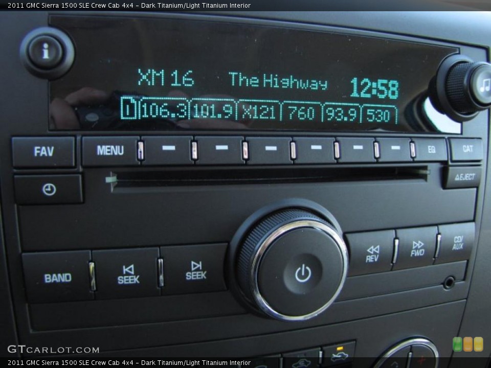 Dark Titanium/Light Titanium Interior Controls for the 2011 GMC Sierra 1500 SLE Crew Cab 4x4 #44962369