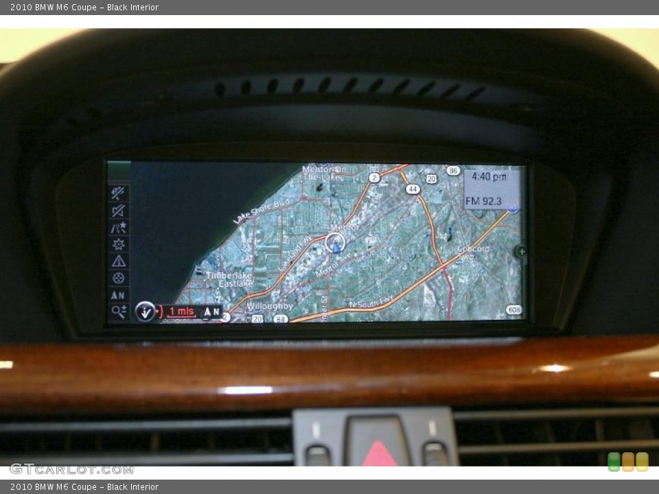 Black Interior Navigation for the 2010 BMW M6 Coupe #44963589