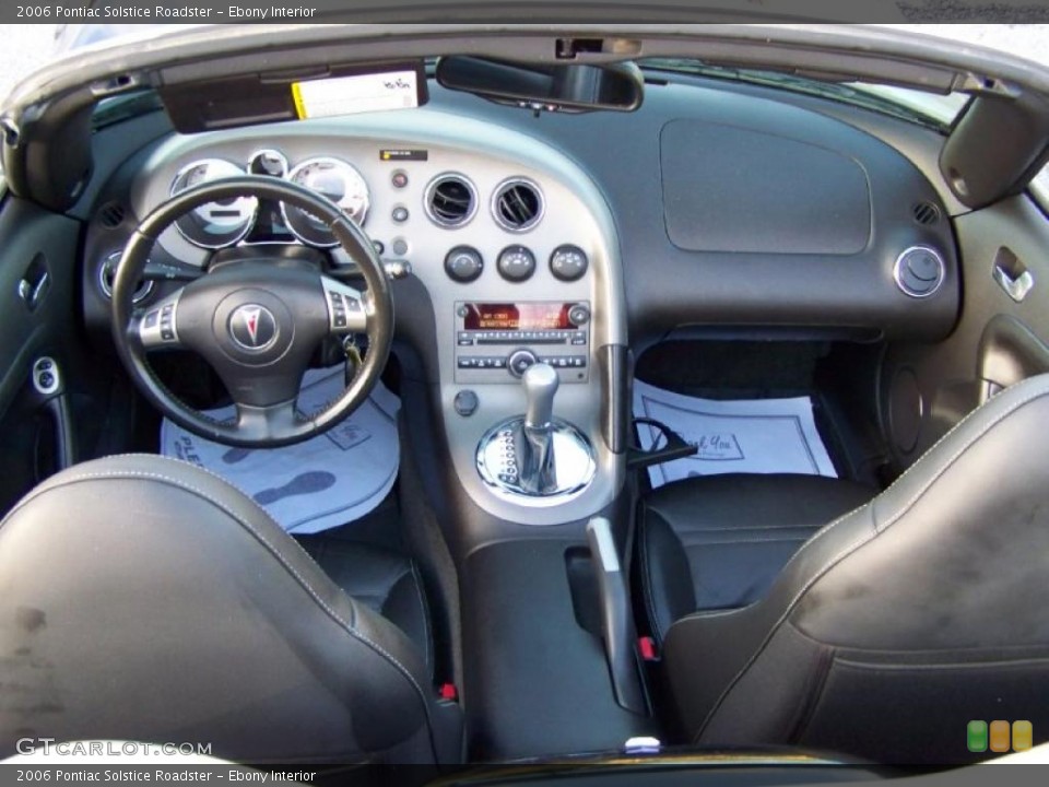 Ebony Interior Dashboard for the 2006 Pontiac Solstice Roadster #44967725