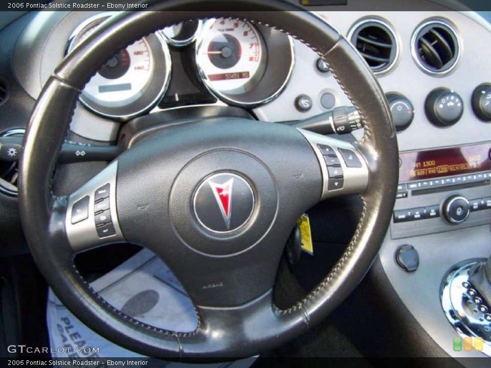 Ebony Interior Steering Wheel for the 2006 Pontiac Solstice Roadster #44967742