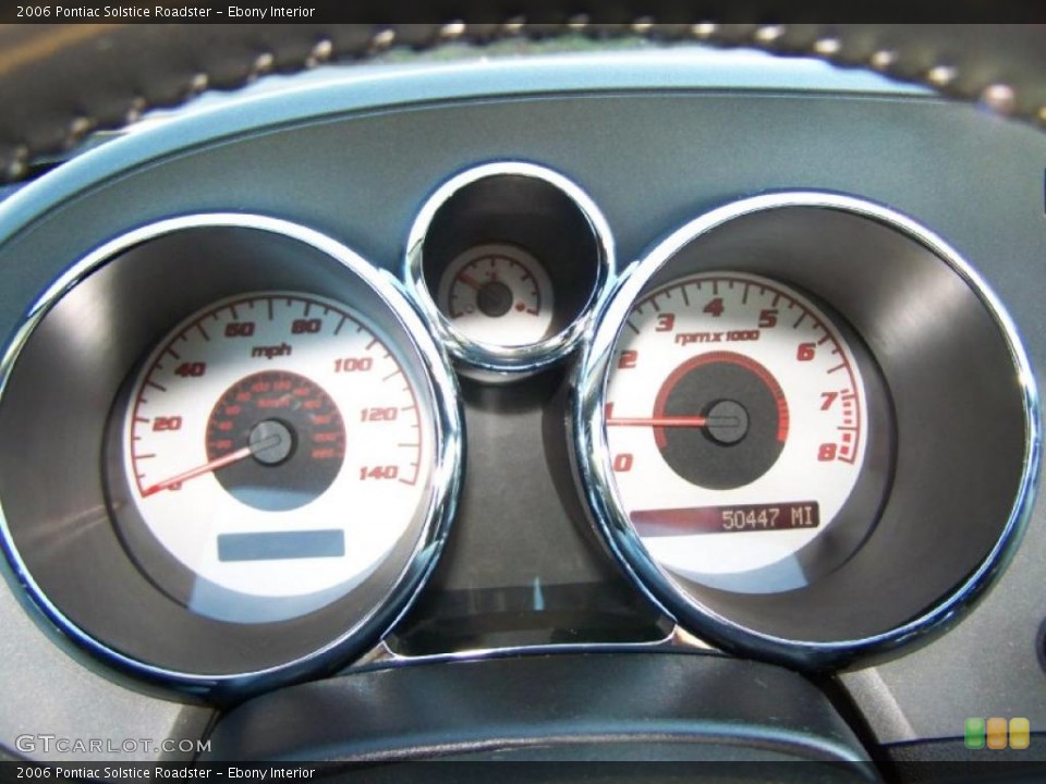 Ebony Interior Gauges for the 2006 Pontiac Solstice Roadster #44967761