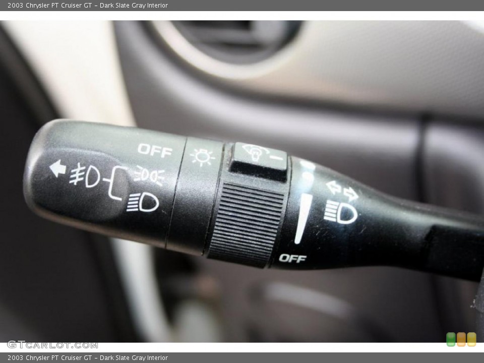 Dark Slate Gray Interior Controls for the 2003 Chrysler PT Cruiser GT #44967853
