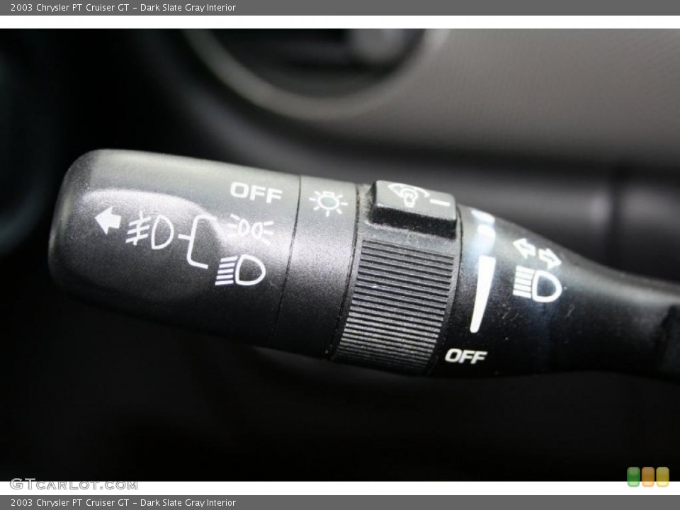 Dark Slate Gray Interior Controls for the 2003 Chrysler PT Cruiser GT #44967881