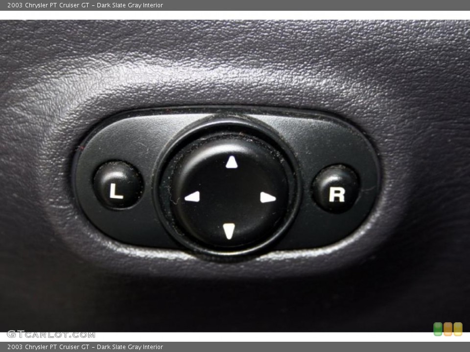 Dark Slate Gray Interior Controls for the 2003 Chrysler PT Cruiser GT #44968013
