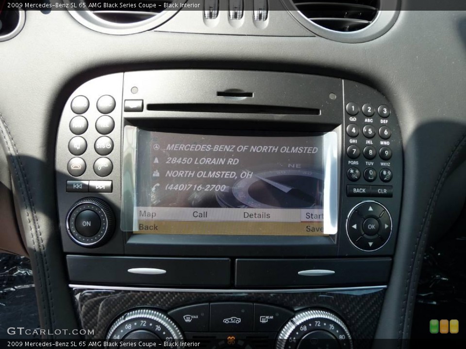 Black Interior Controls for the 2009 Mercedes-Benz SL 65 AMG Black Series Coupe #44968633