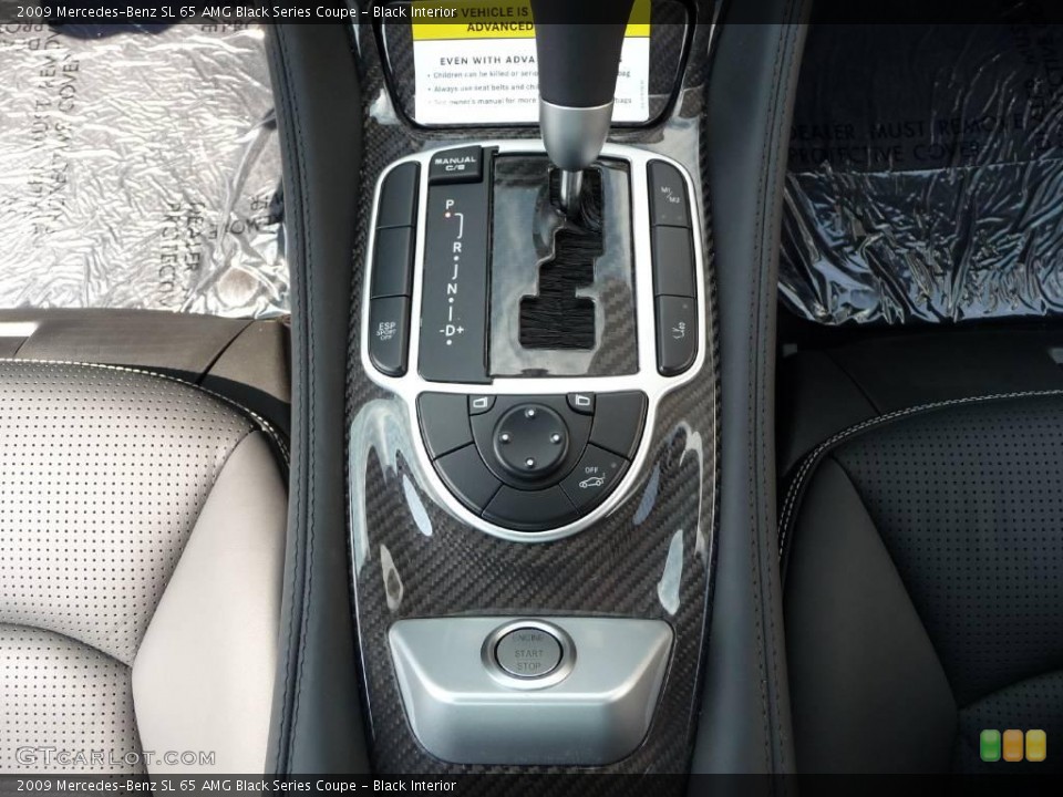Black Interior Controls for the 2009 Mercedes-Benz SL 65 AMG Black Series Coupe #44968673