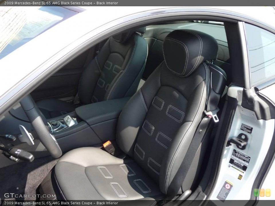 Black Interior Photo for the 2009 Mercedes-Benz SL 65 AMG Black Series Coupe #44968745