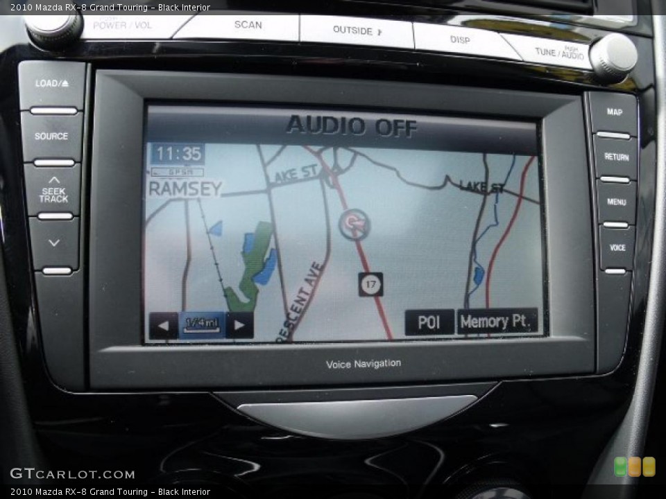 Black Interior Navigation for the 2010 Mazda RX-8 Grand Touring #44969751
