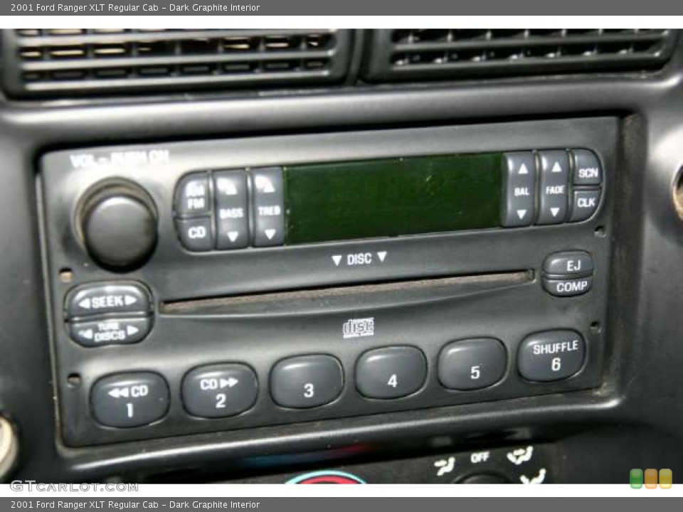 Dark Graphite Interior Controls for the 2001 Ford Ranger XLT Regular Cab #44970749