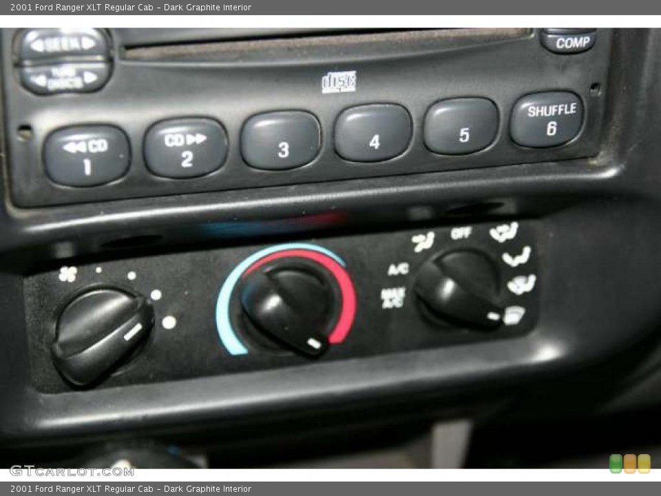 Dark Graphite Interior Controls for the 2001 Ford Ranger XLT Regular Cab #44970761