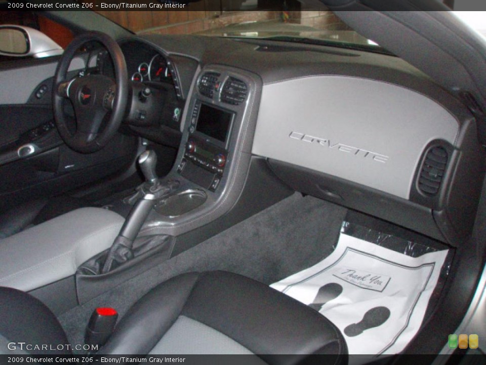 Ebony/Titanium Gray Interior Dashboard for the 2009 Chevrolet Corvette Z06 #44972237