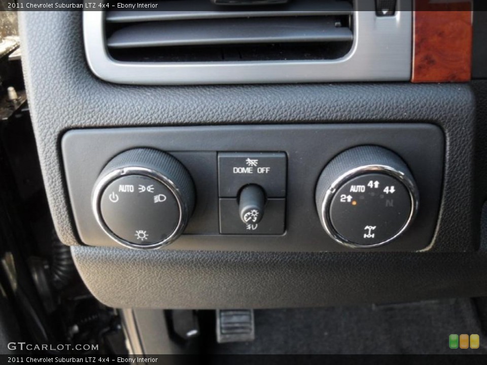 Ebony Interior Controls for the 2011 Chevrolet Suburban LTZ 4x4 #44972325