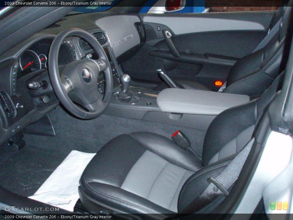 Ebony/Titanium Gray Interior Photo for the 2009 Chevrolet Corvette Z06 #44972333