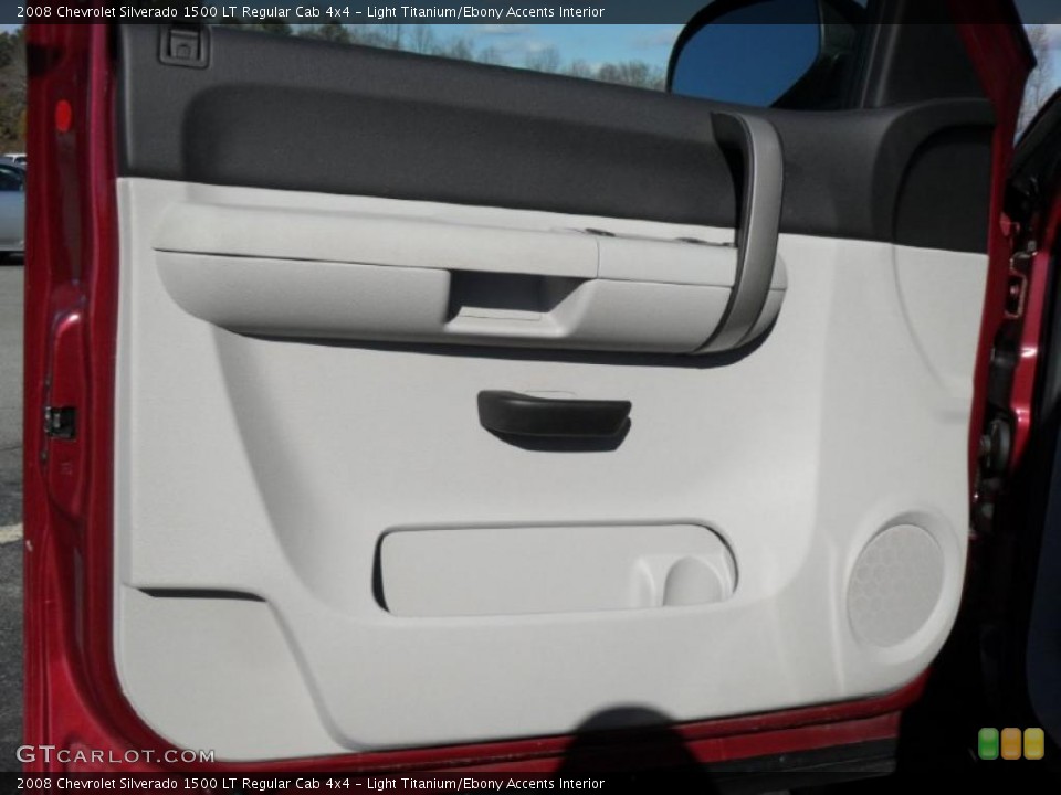 Light Titanium/Ebony Accents Interior Door Panel for the 2008 Chevrolet Silverado 1500 LT Regular Cab 4x4 #44973997