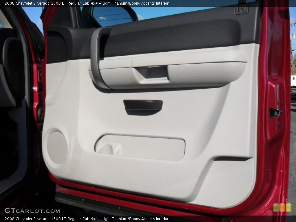 Light Titanium/Ebony Accents Interior Door Panel for the 2008 Chevrolet Silverado 1500 LT Regular Cab 4x4 #44974149