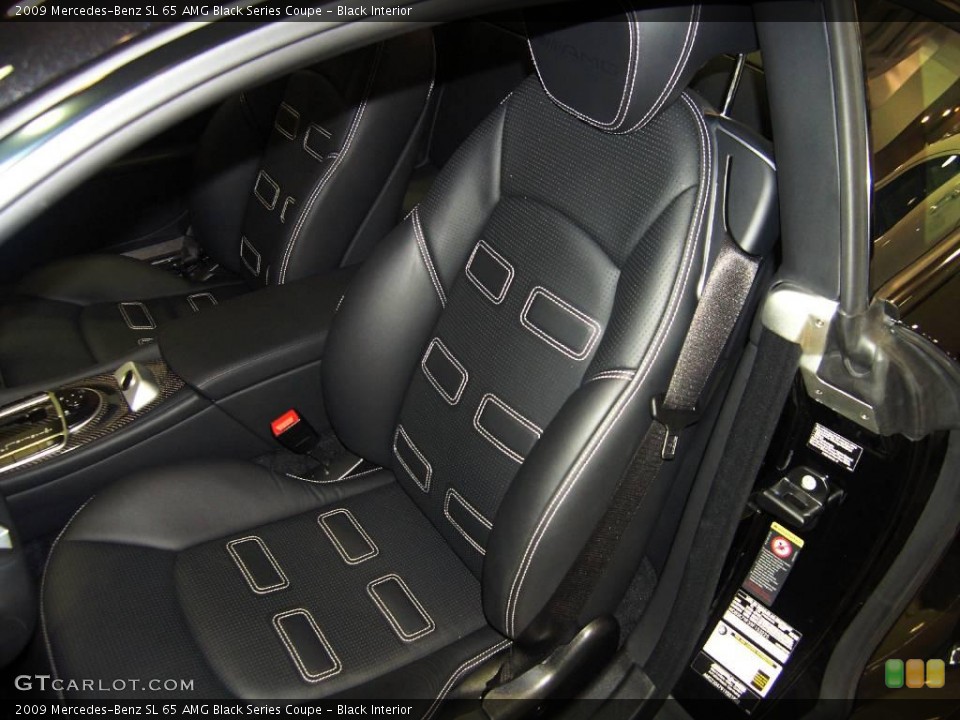 Black Interior Photo for the 2009 Mercedes-Benz SL 65 AMG Black Series Coupe #44975024