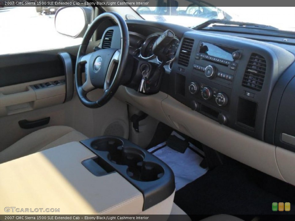 Ebony Black/Light Cashmere Interior Dashboard for the 2007 GMC Sierra 1500 SLE Extended Cab #44976797