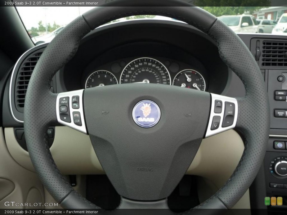 Parchment Interior Steering Wheel for the 2009 Saab 9-3 2.0T Convertible #44977437