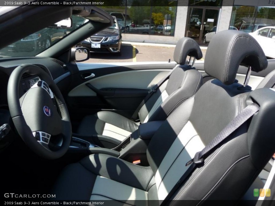 Black/Parchment Interior Photo for the 2009 Saab 9-3 Aero Convertible #44977921