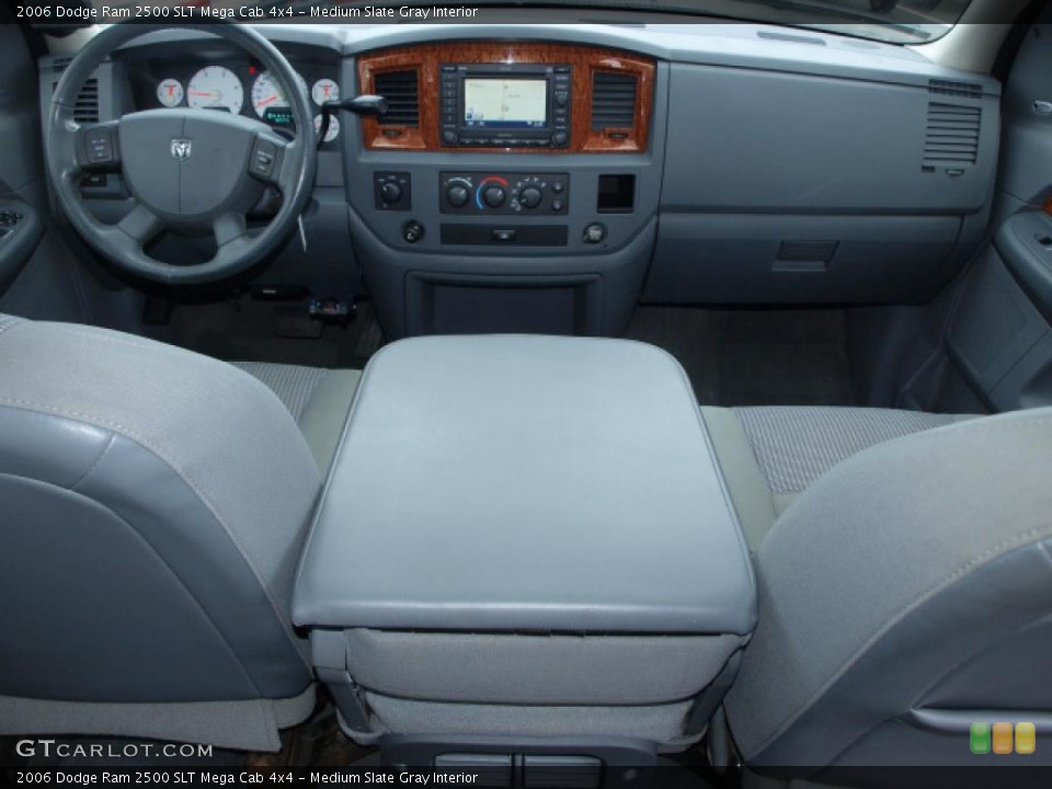 Medium Slate Gray Interior Dashboard for the 2006 Dodge Ram 2500 SLT Mega Cab 4x4 #44978609