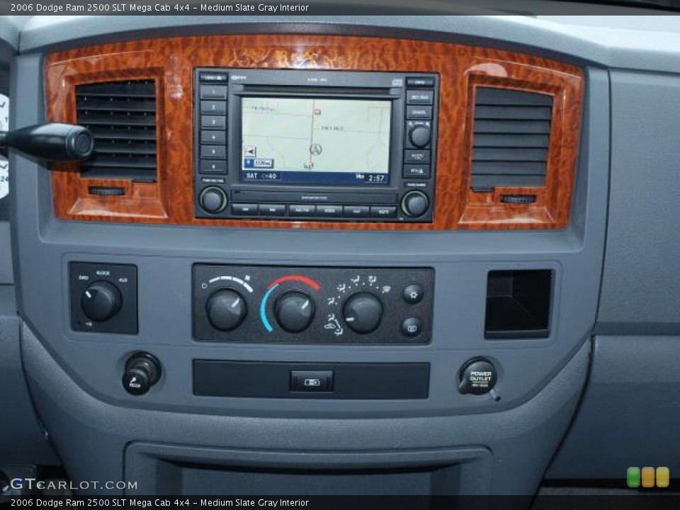 Medium Slate Gray Interior Controls for the 2006 Dodge Ram 2500 SLT Mega Cab 4x4 #44978637